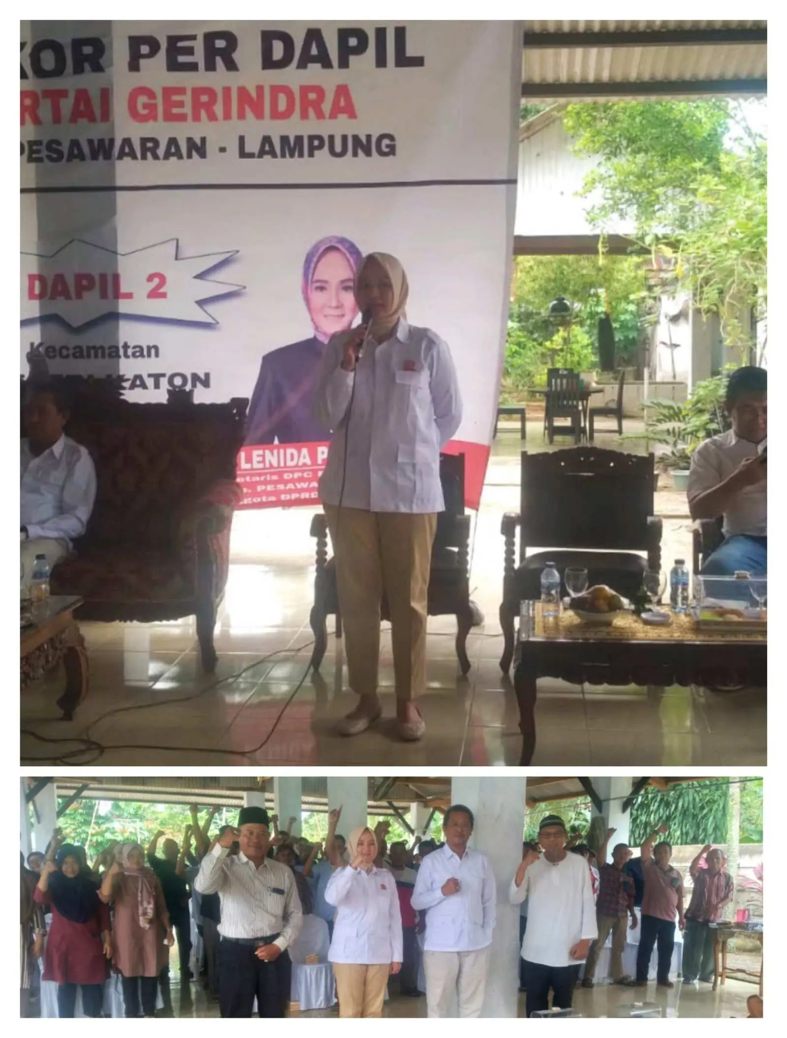 DPC Partai Gerindra Gelar Rapat Koordinasi Di Kecamatan Negeri Katon