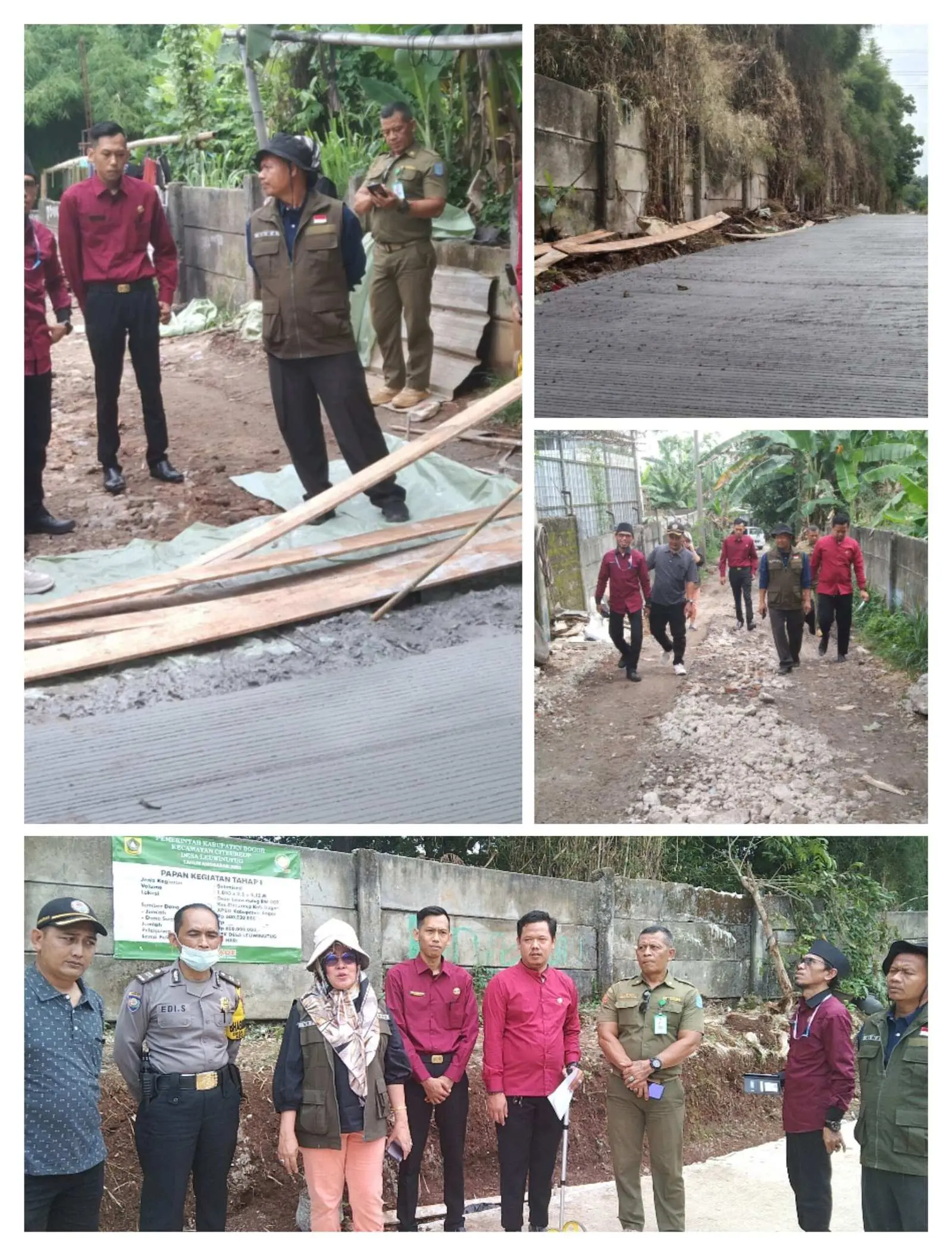 Realisasikan Samisade, Desa Leuwinutug Betonisasi Jalan Desa