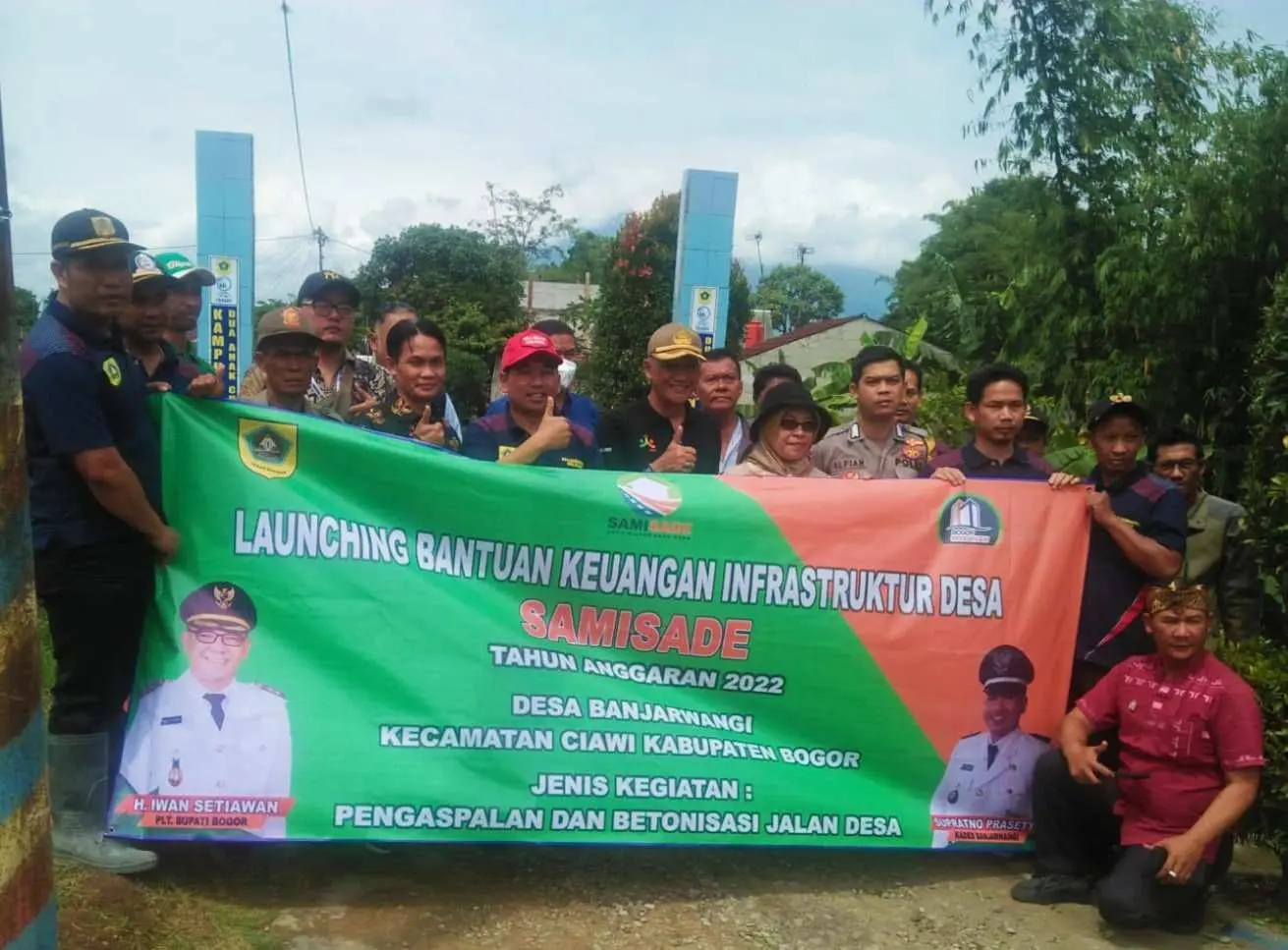 Samisade Desa Banjar Wangi Untuk Infrastruktur Jalan Desa