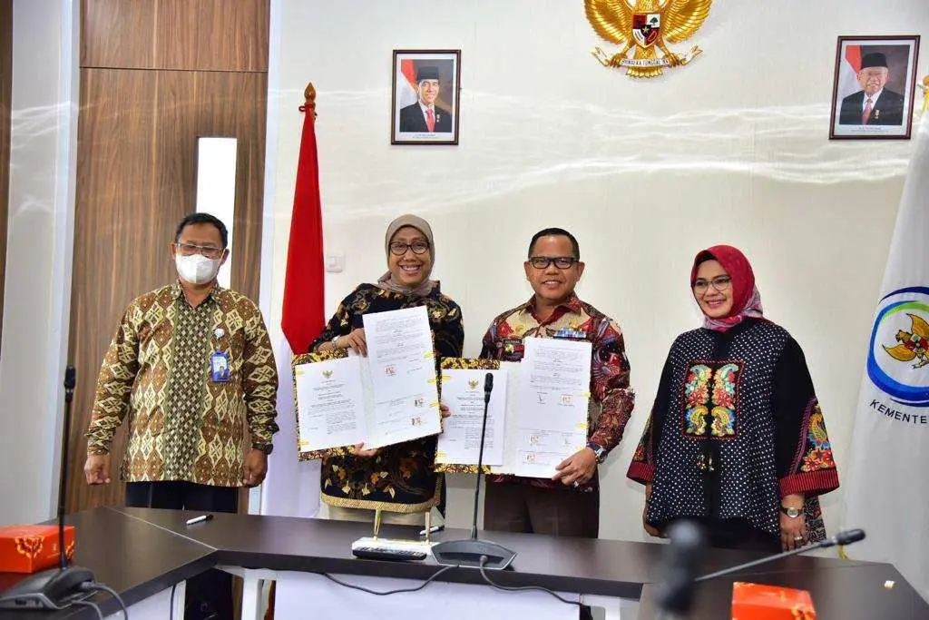 Pemkab Mesuji Teken MoU Pembangunan Balai Benih Ikan Air Tawar Dengan KKP-RI