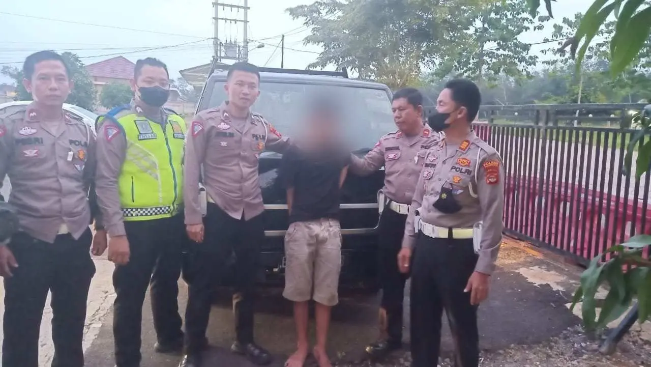 Satlantas Polres Pesawaran Amankan Pelaku Curanmor, Ini Kronologisnya 