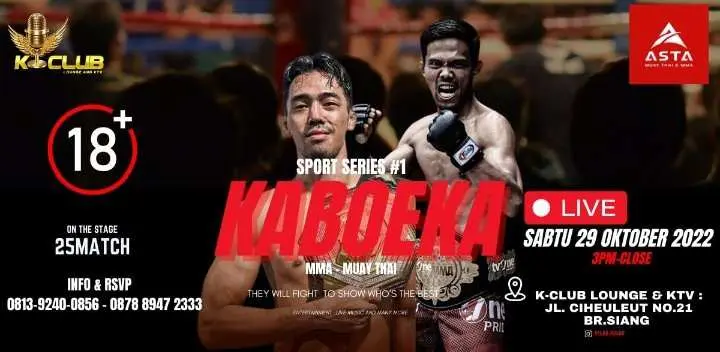 Kaboeka Sport Series’ Bakal Gelar MMA Friendly Macth, Catat Tanggalnya