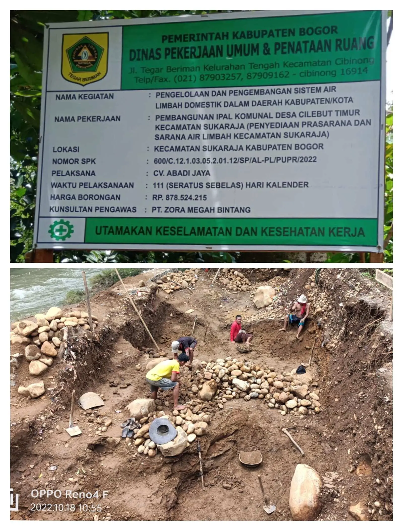 Kades Cilebut Timur : Terkait Pekerjaan CV Abadi Jaya, Saya Tidak Punya kapasitas Menjelaskan Kepada Wartawan