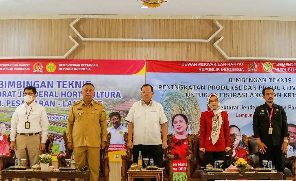 Kementerian Pertanian dan Komisi IV DPR RI Gelar Bimtek Peningkatan Produktivitas Pertanian di Pesawaran