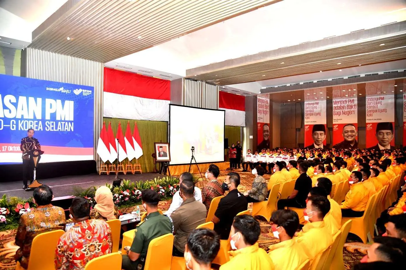 Lepas Pekerja Migran ke Korea Selatan, Ini Pesan Presiden Jokowi