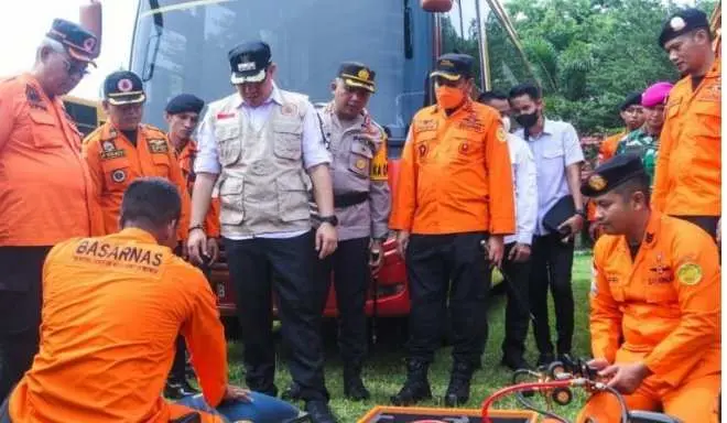 Bupati Pesawaran Pimpin Apel Siaga Bencana 