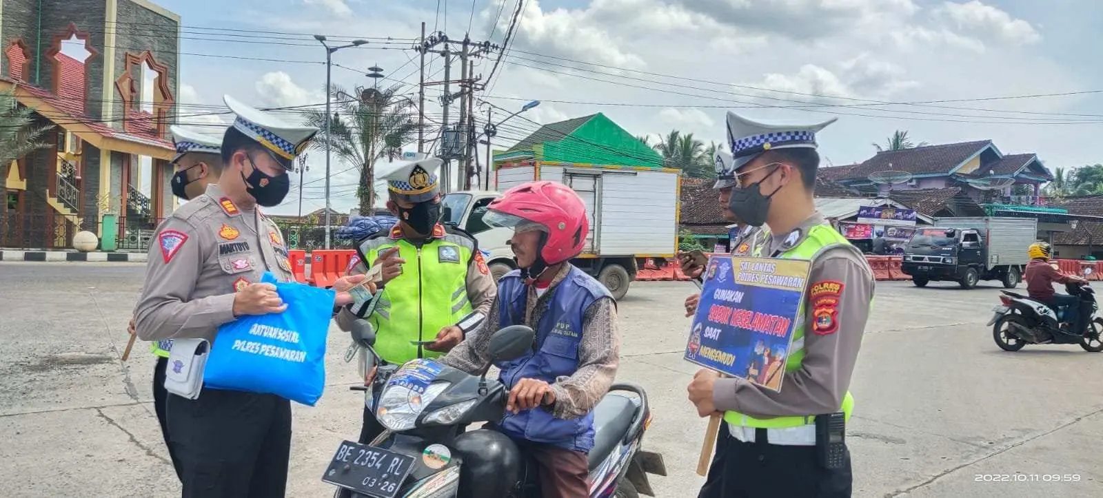 525 Teguran Diberikan Polres Pesawaran Selama Operasi Zebra Krakatau