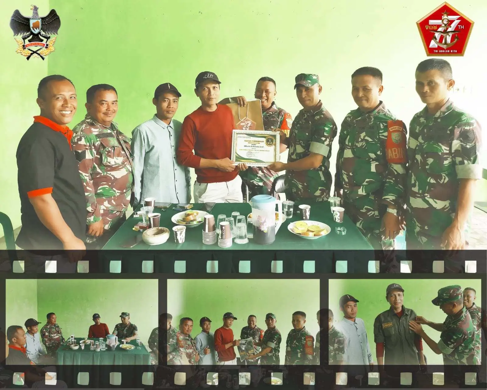 Koramil Gedong Tataan Coffe Morning Bersama Awak Media