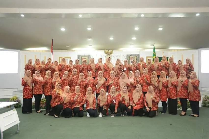 DWP Kabupaten Bogor Terima Kunjungan DWP Pekanbaru, Sekda Burhanuddin Bilang Begini