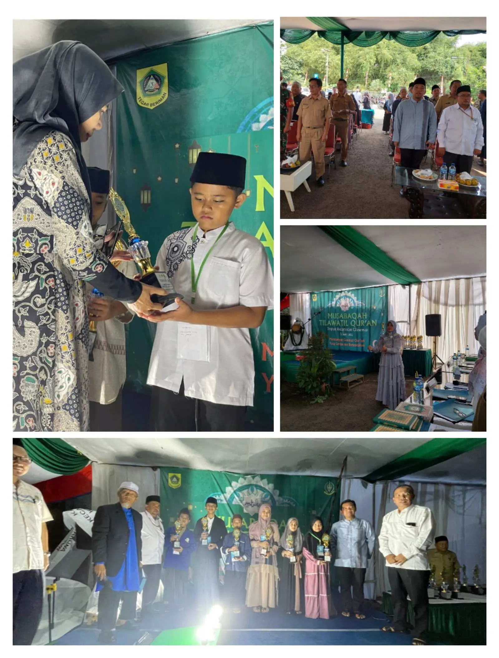 Camat Citeureup Membuka Langsung Kegiatan MTQ Tingkat Kecamatan Citeureup Tahun 2022