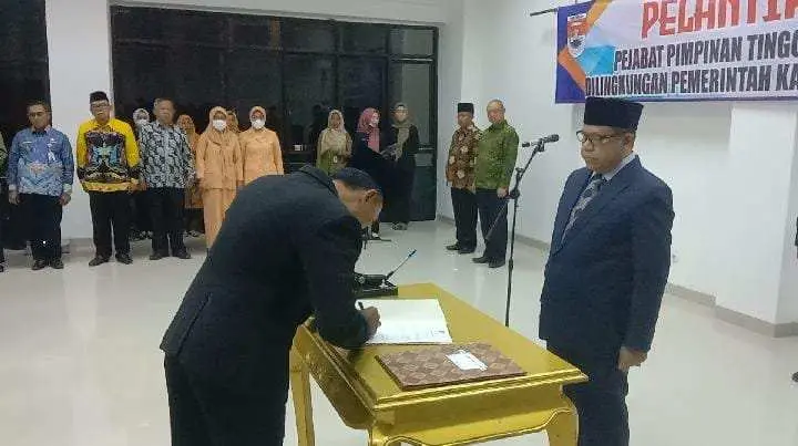 Bupati Mesuji Lantik 6 Pejabat Pratama Pimpinan Tinggi Pratama Hasil JPTP