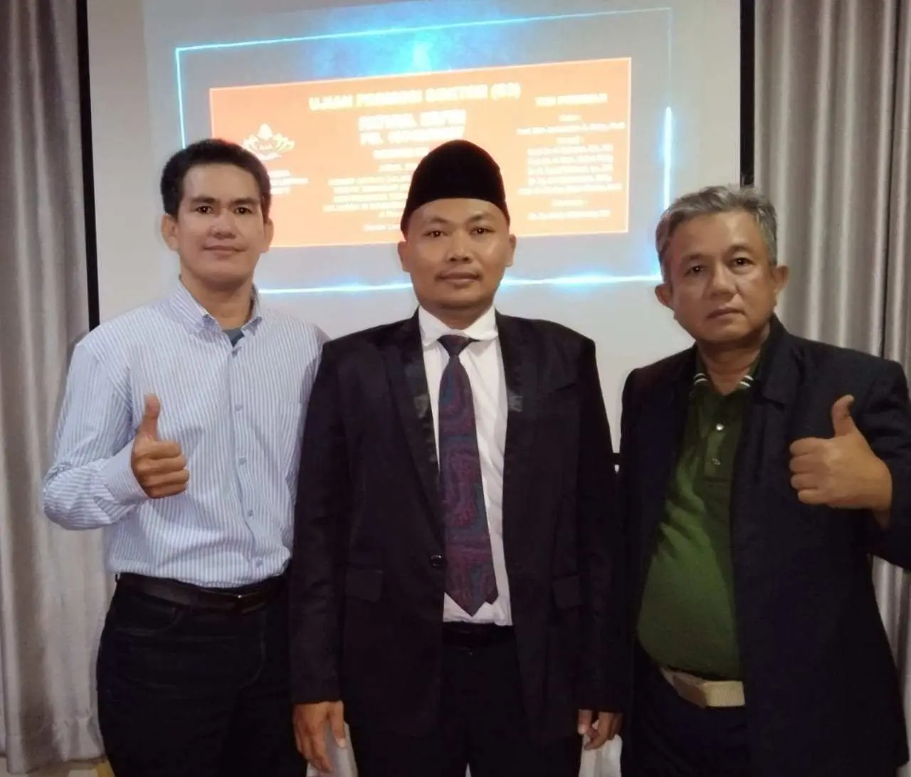 Wakil Ketua Dewan Pakar JMSI Lampung Fathul Mu’in Resmi Sandang Gelar Doktor