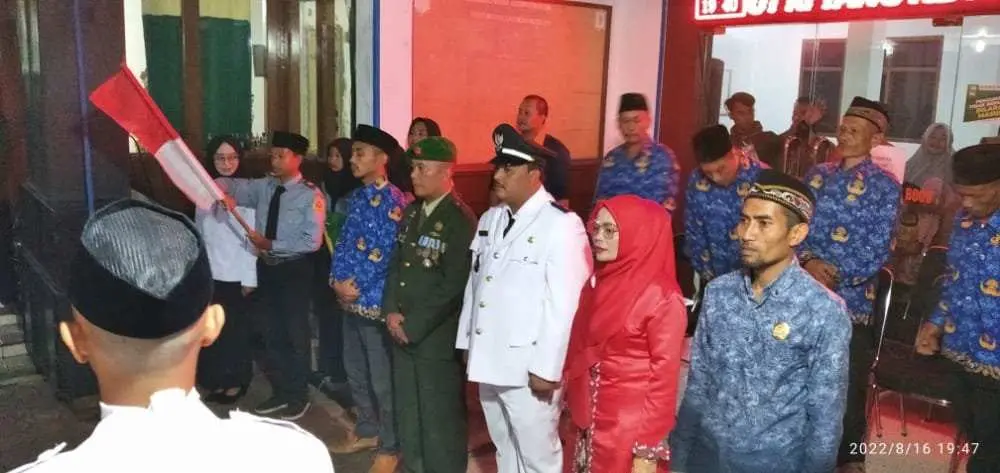 Jelang Upacara Peringatan HUT RI, Kades Kiarasari Kukuhkan Anggota Paskibraka Tingkat Desa