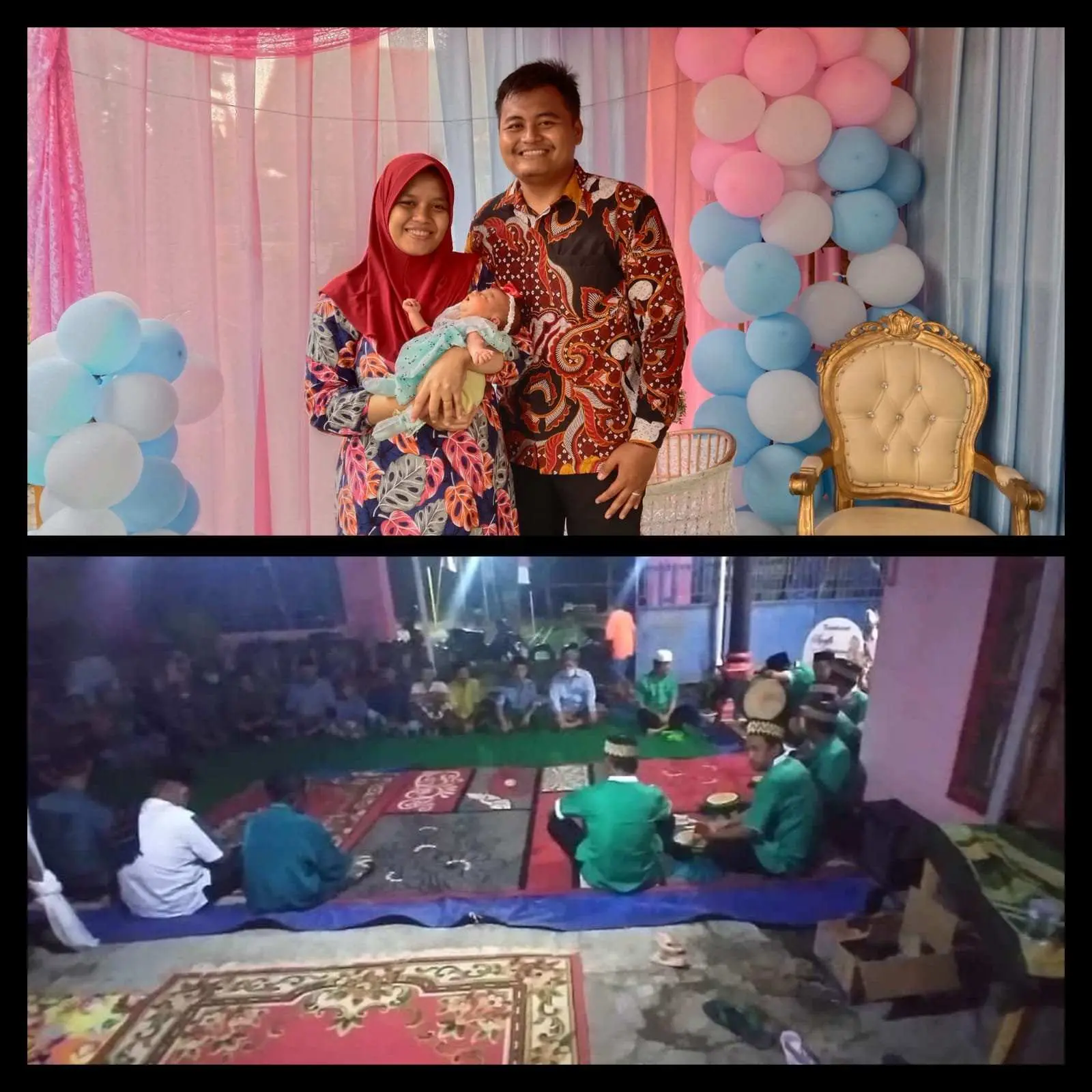 Sambut Kelahiran Putri Pertama Ridho dan Restu Adakan Tasyakuran Marhaban