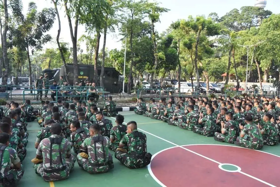 Dandim 0505/JT Pimpin Korp Rapot Danramil 02/Matraman dan Pasiter