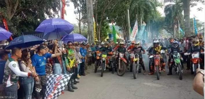 1200 Rider Ikuti Trail Adventure  Yang digelar Pemkab Pesawaran 