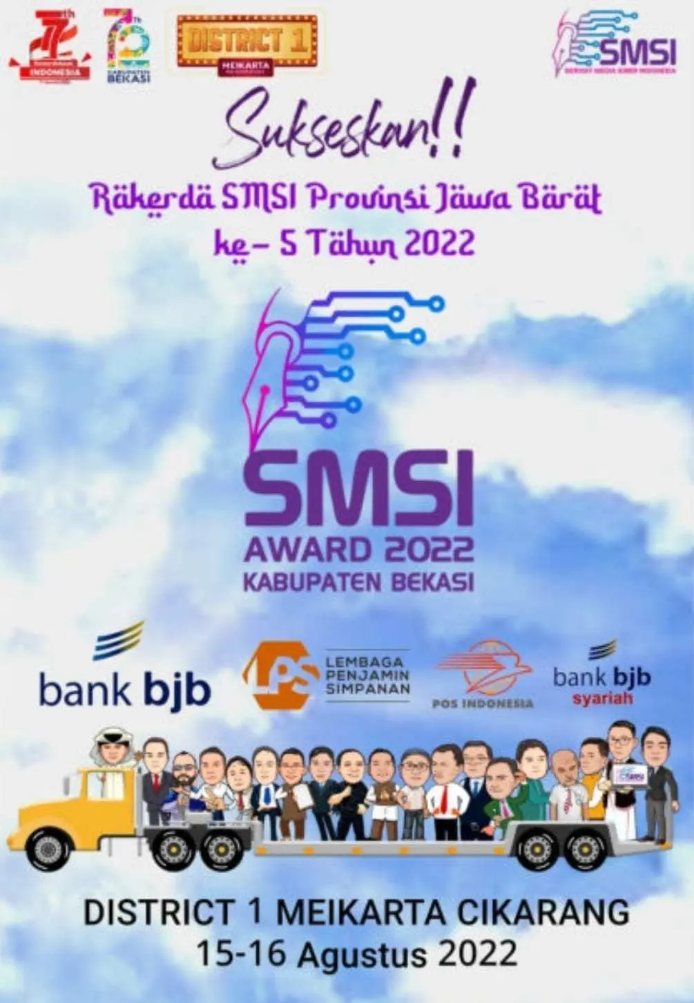 Rakerda Ke-5 SMSI Jabar Bakal digelar di Bekasi, Ini Jadwalnya