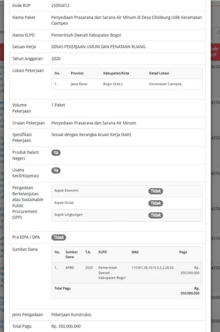 Bidang Penyehatan Lingkungan DPUPR Kabupaten Bogor Klarifikasi Dugaan Proyek SPAM Fiktif di Ciampea