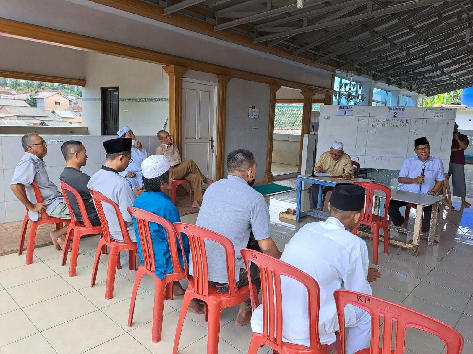 Syafiuddin Muas Kembali Terpilih Jadi Ketua Masjid Al-Muttaqin Gulak-galik, Gani Bazar Legowo