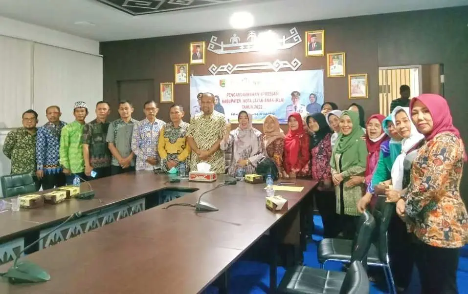 Pemkab Pesawaran Raih Penghargaan KLA Tingkat Madya Dari Kemen PPPA
