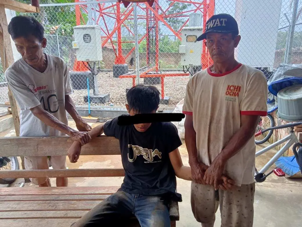 Geger, Warga Tanjung Agung Tangkap Pencuri Motor