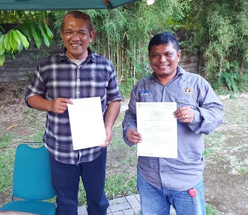 Koperasi WKM PWI Kabupaten Bogor Jalin Kerjasama Pengembangan Lahan Dengan PT.PPE