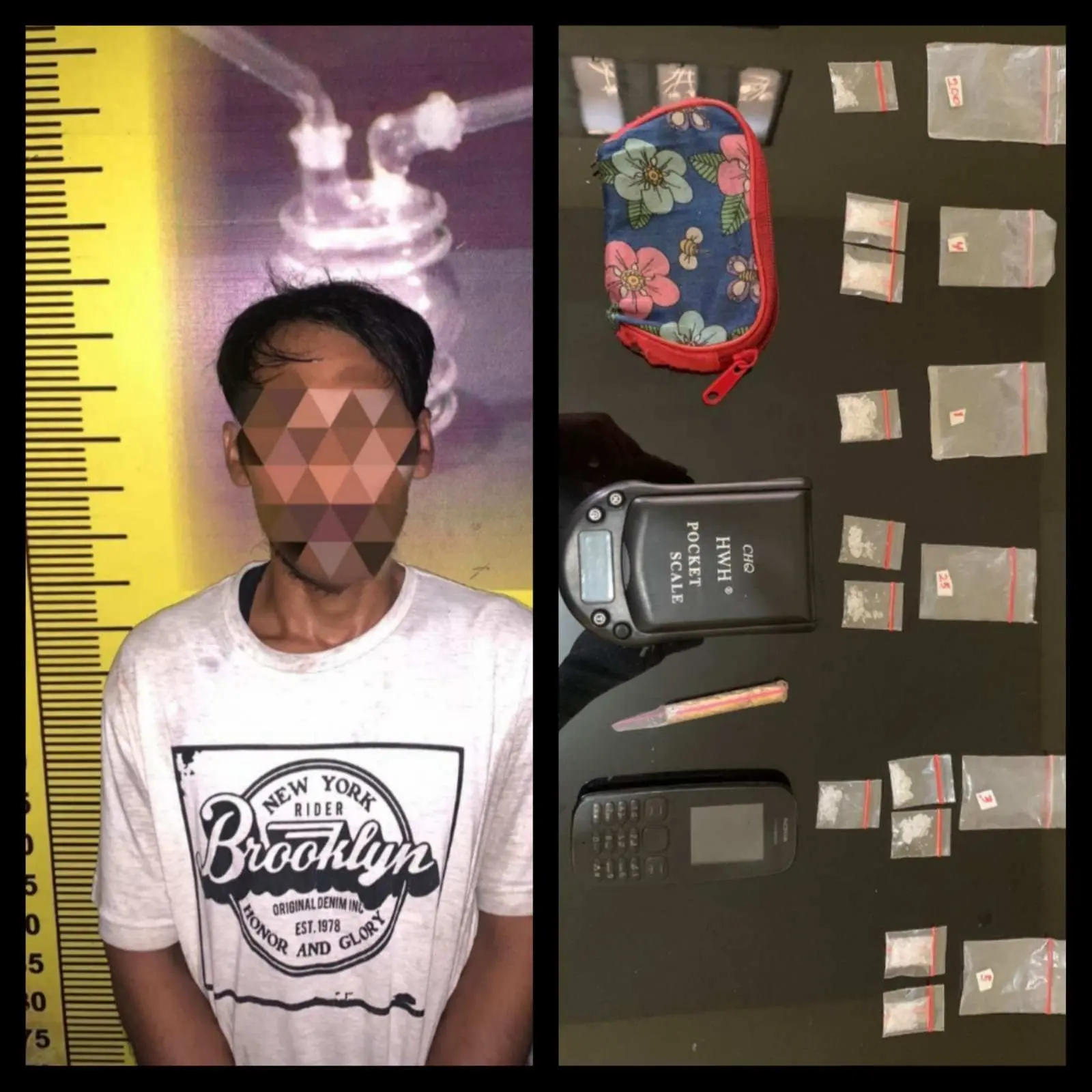 11 Bungkus Narkotika jenis Sabu Berhasil Diamankan Polisi, Ternyata ini Pemiliknya