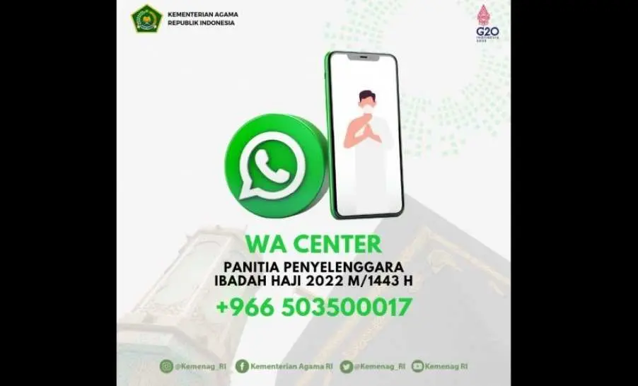 Kemenag Rilis WA Center Saluran Komunikasi Jemaah Haji