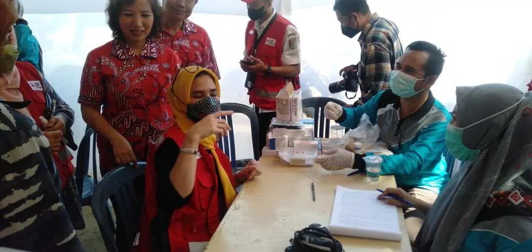 Ketua PMI Pesawaran Apresiasi Giat Bhakti Sosial Yang Dilakukan PSMTI