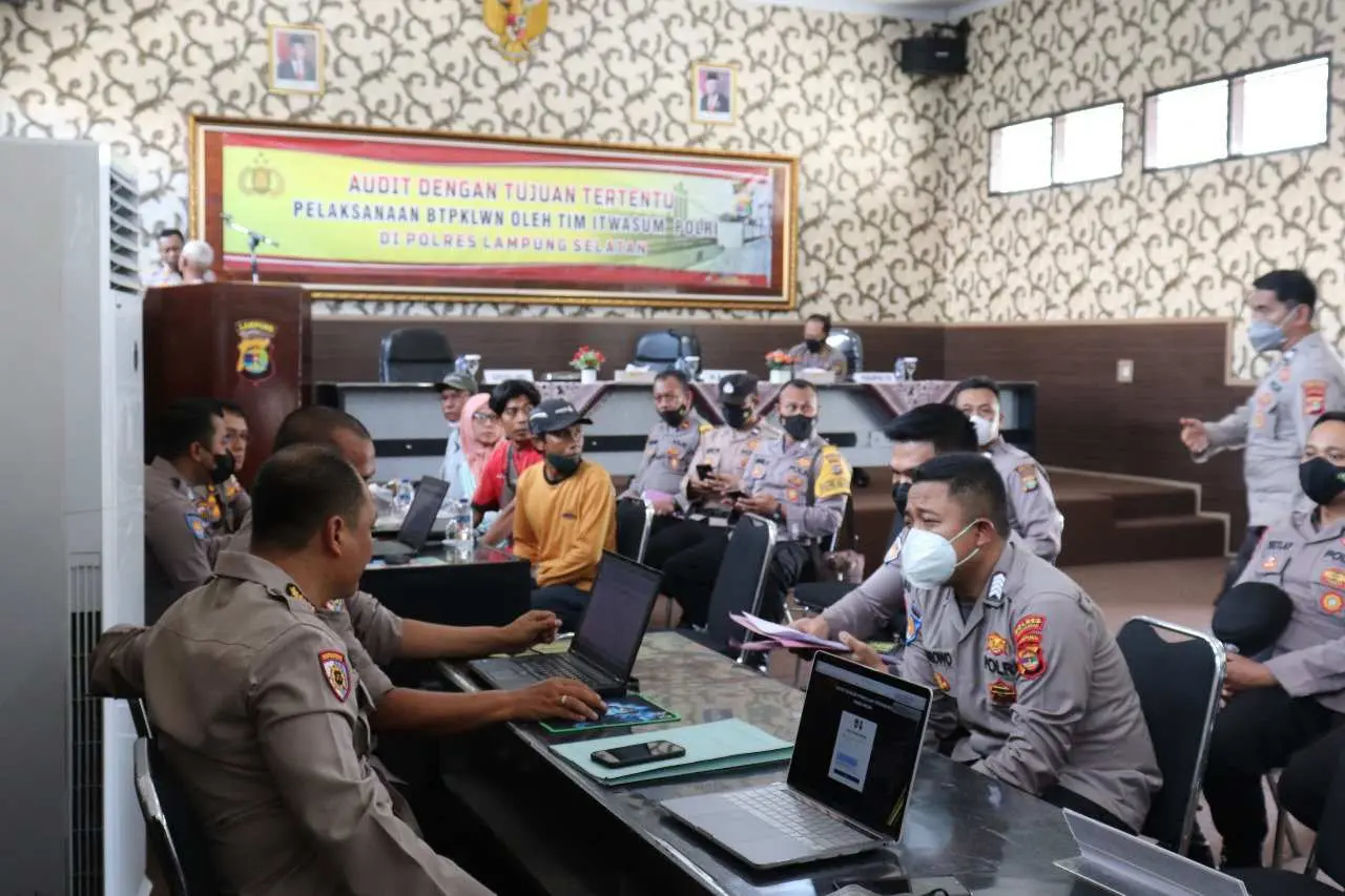 Tim Itwasum Polri, Lakukan ADTT BT-PKLWN di Polres Lampung Selatan