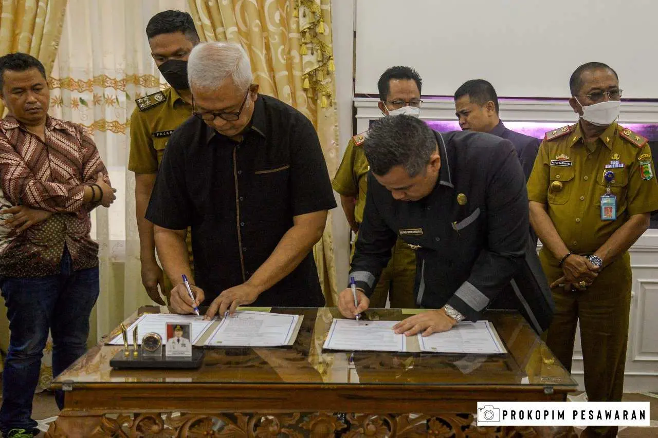 Pemkab Pesawaran Tandatangani MoU Dengan PT Talenthub Digital Indonesia