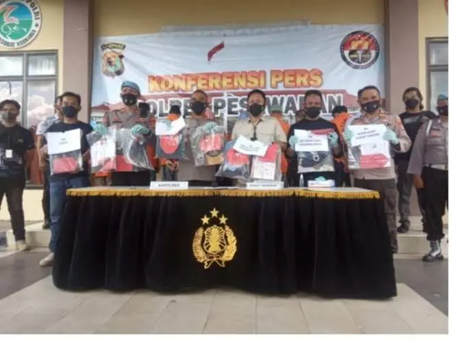 Polres Pesawaran Ungkap 9 Kasus 10 Tersangka Hanya dalam 1 Bulan