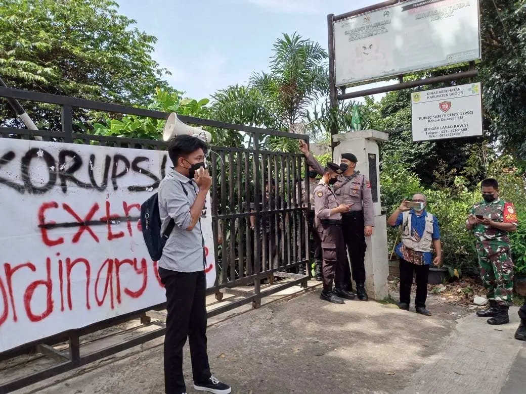 Gelar Aksi Demo, GEMPAR Sikapi Dugaan KKN Pada Proyek Pembangunan RSUD Bogor Utara