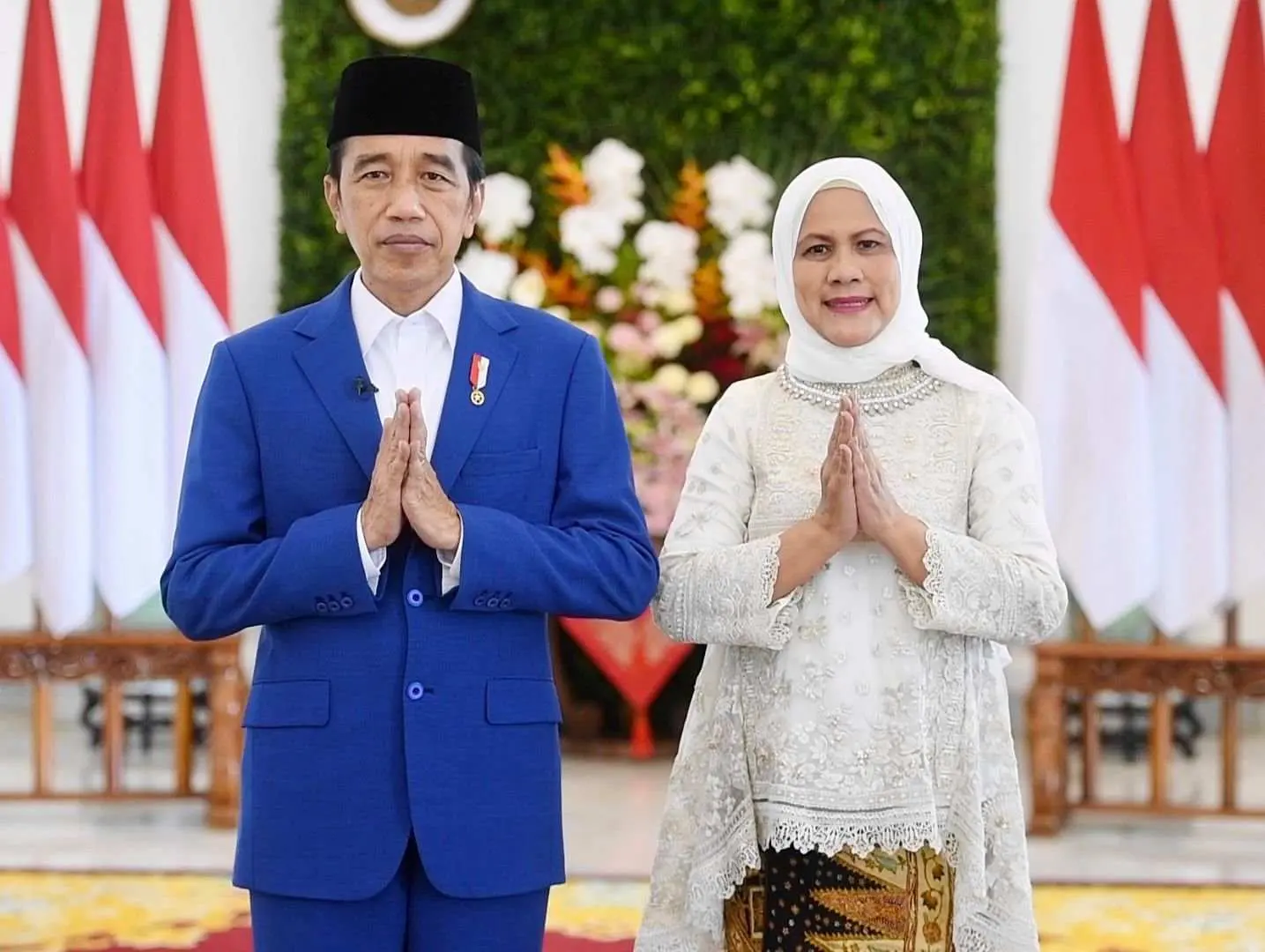 Presiden Jokowi dan Ibu Iriana Sampaikan Ucapan Selamat Idul Fitri 1443 Hijriah