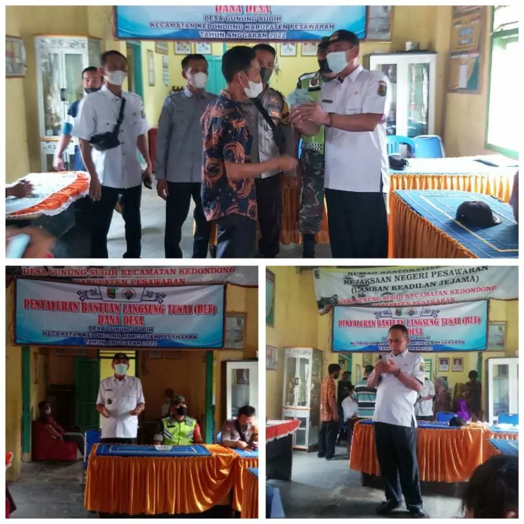 105 Warga Desa Gunung Sugih Terima BLT Tahap Pertama