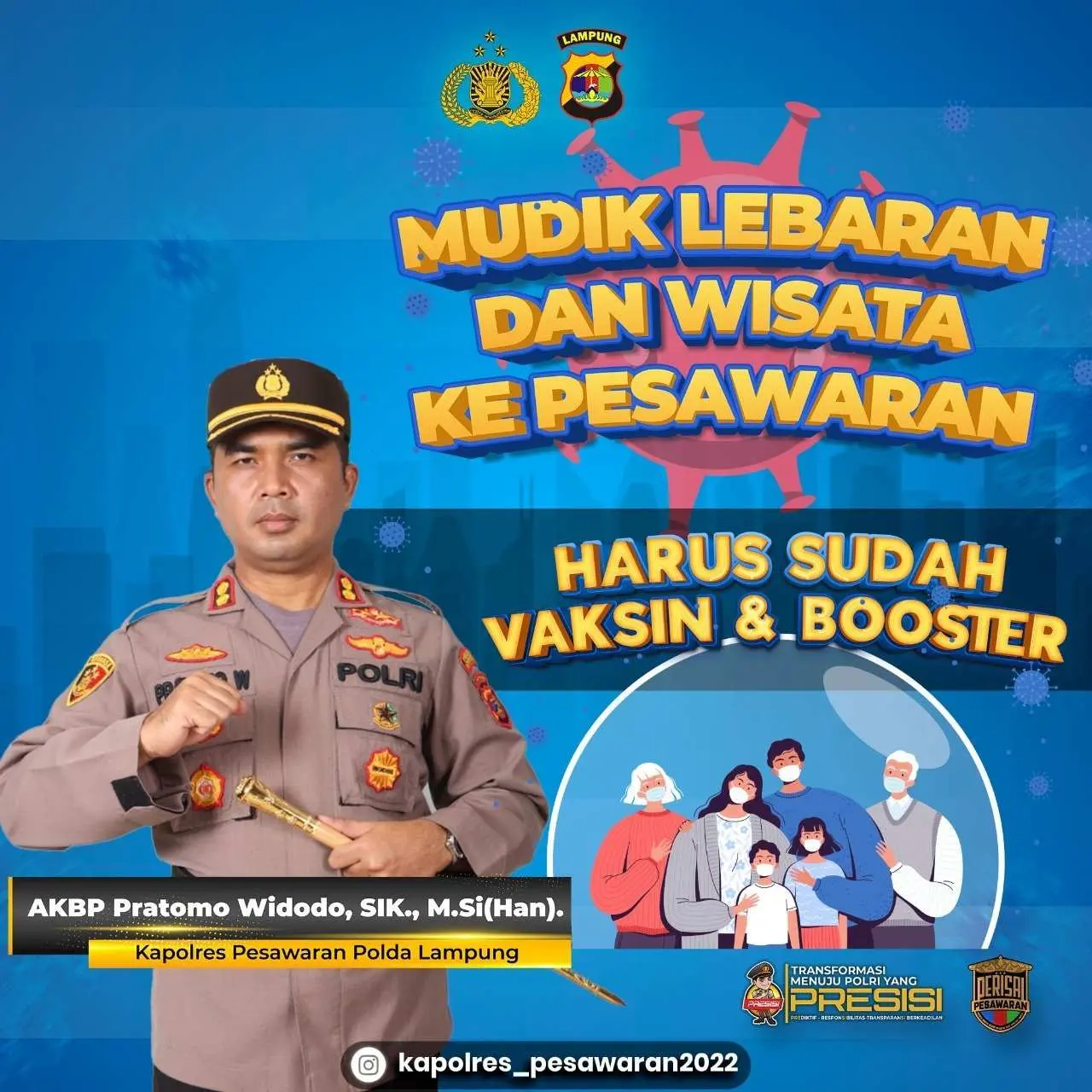 Bagi Masyarakat Yang Hendak Mudik, Ini Himbauan Kapolres Pesawaran