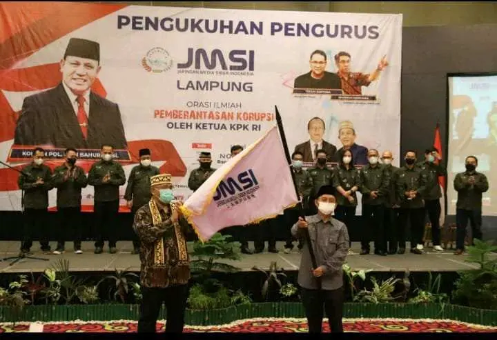 Hadiri Pelantikan Pengda JMSI, Gubernur Lampung Harapkan Peran Organisasi Dalam Membina Media Siber