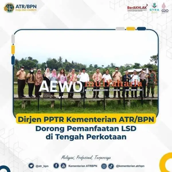 Dorong Pemanfaatan LSD di Tengah Perkotaan,Dirjen PPTR Kementerian ATR/BPN Lakukan Serangkaian Kunker di Jawa Barat