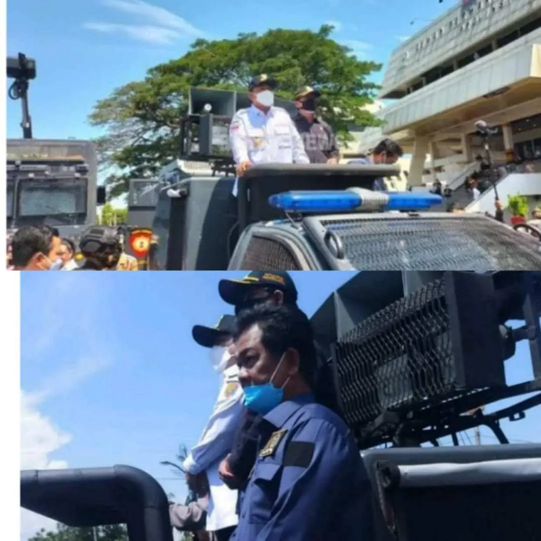 Gubernur, Ketua DPRD Dan Kapolda Lampung Akhirnya Temui Aksi Massa Aliansi Lampung Memanggil