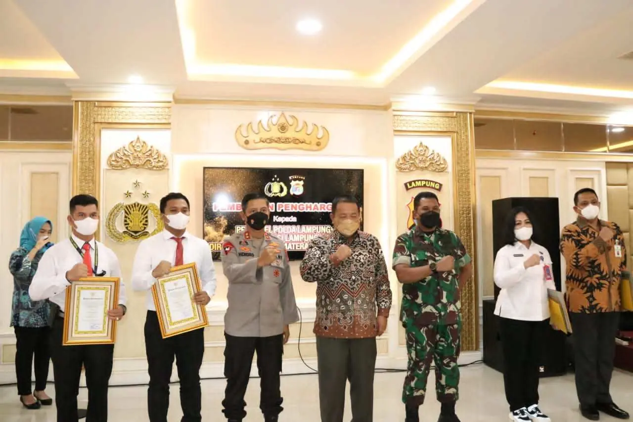 Sinergitas TNI – POLRI,  Pasintel Brigif 4 Marinir /BS Hadiri Undangan Kapolda Lampung