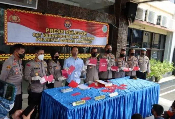 Dua Pekan Ops Antik Krakatau Polresta Bandar Lampung Amankan 41 Tersangka