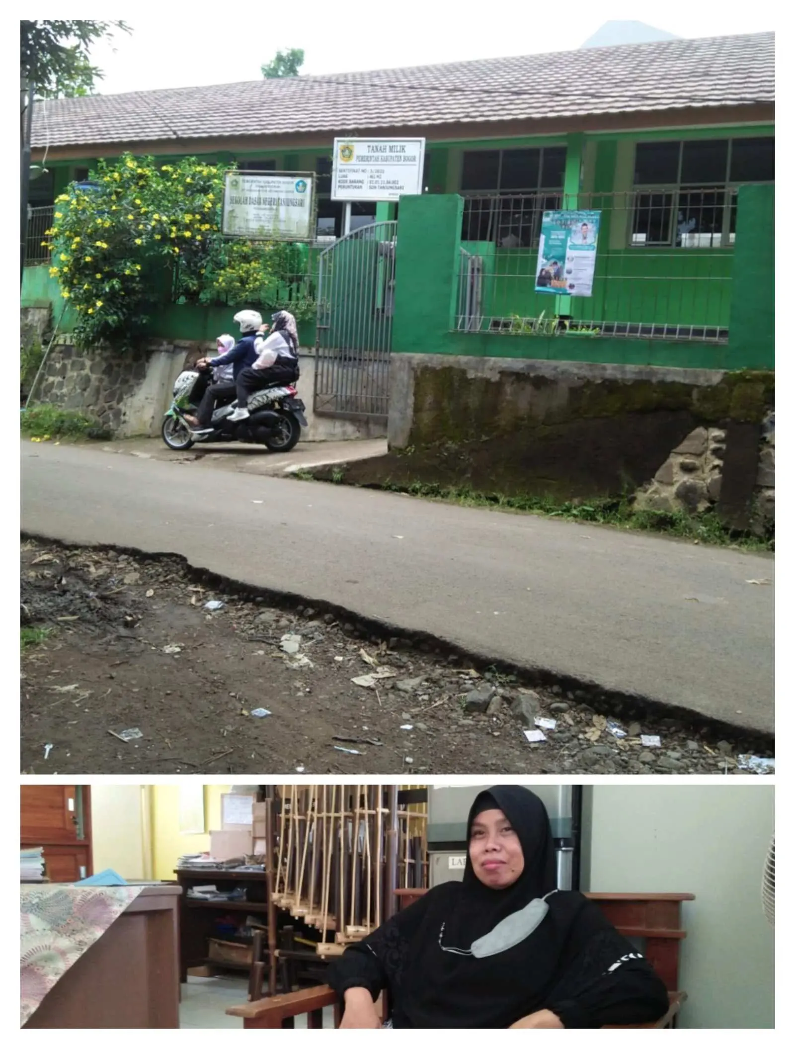 Gedung SDN Tanjungsari Kecamatan Cijeruk Menanti di Relokasi