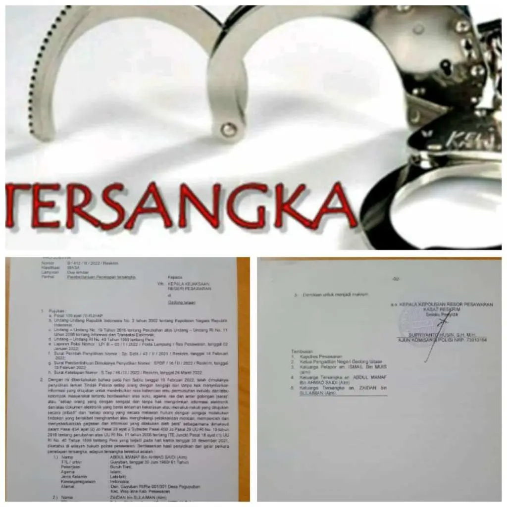 Polres Pesawaran Tetapkan Ketua GMBI Pesawaran Menjadi Tersangka