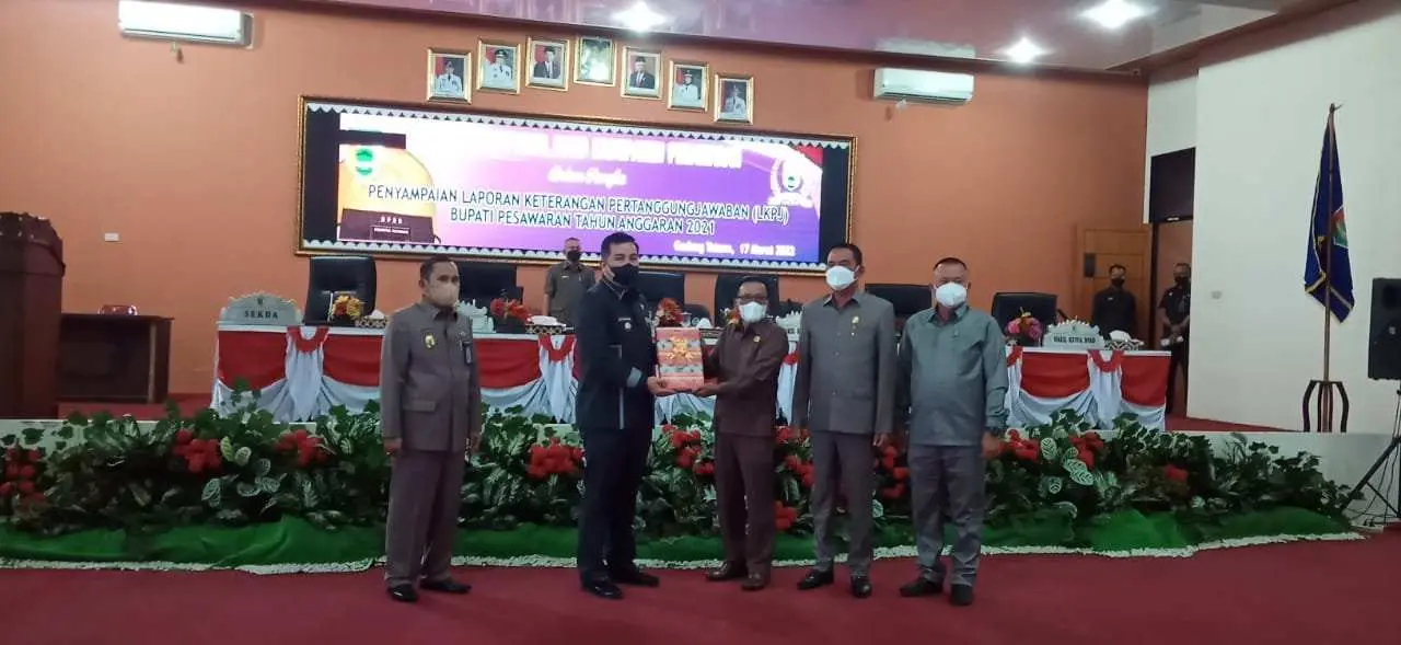 Bupati Pesawaran Hadiri Rapat Paripurna Istimewa DPRD Pesawaran