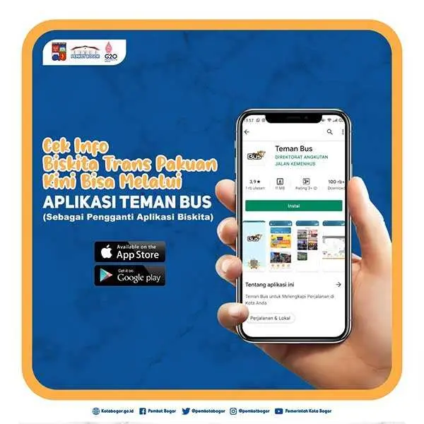 Biskita Trans Pakuan Kini Hadir di Aplikasi Teman Bus