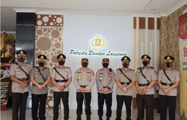 Kapolresta Bandar Lampung Pimpin Sertijab Kasat dan Kapolsek