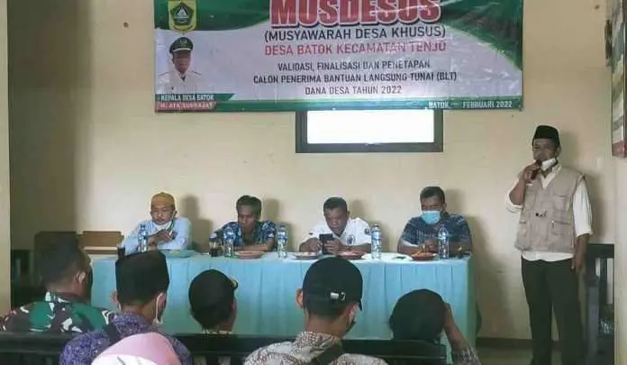 Pemdes Batok Kecamatan Tenjo Gelar Musdesus