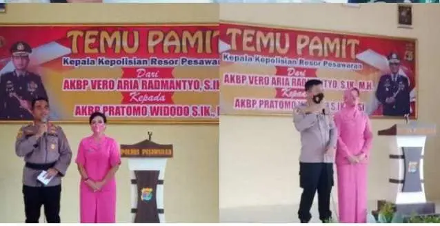 Temu Pamit Antara Kapolres Lama Dan Kapolres Baru