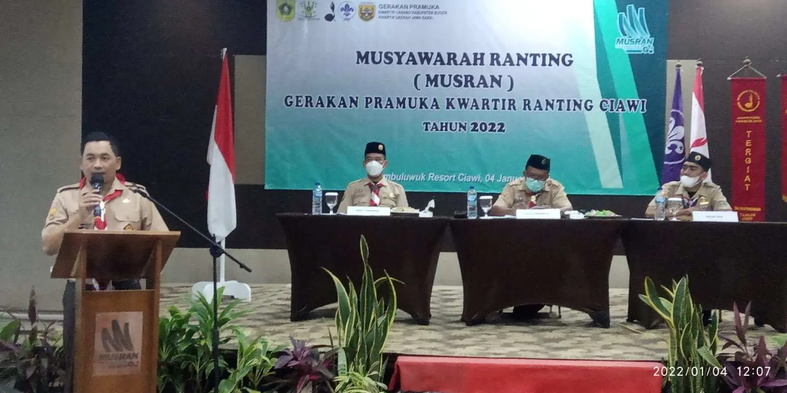 Supratno Prasetyo dilantik Jadi Ketua Kwaran Grakan Pramuka Kecamatan Ciawi