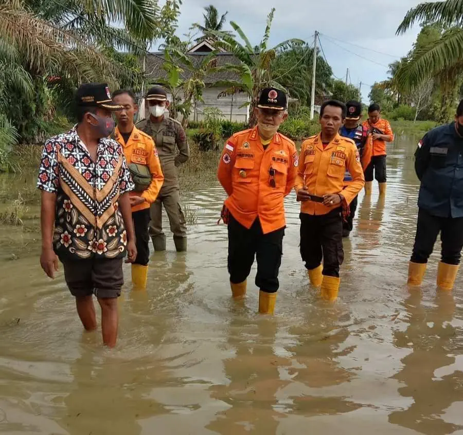 Akibat Curah Hujan Tinggi 12 Desa di Rawajitu Utara Terendam Banjir
